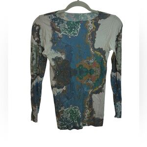 AMB Designs Bohemian Patterned Stretch Top